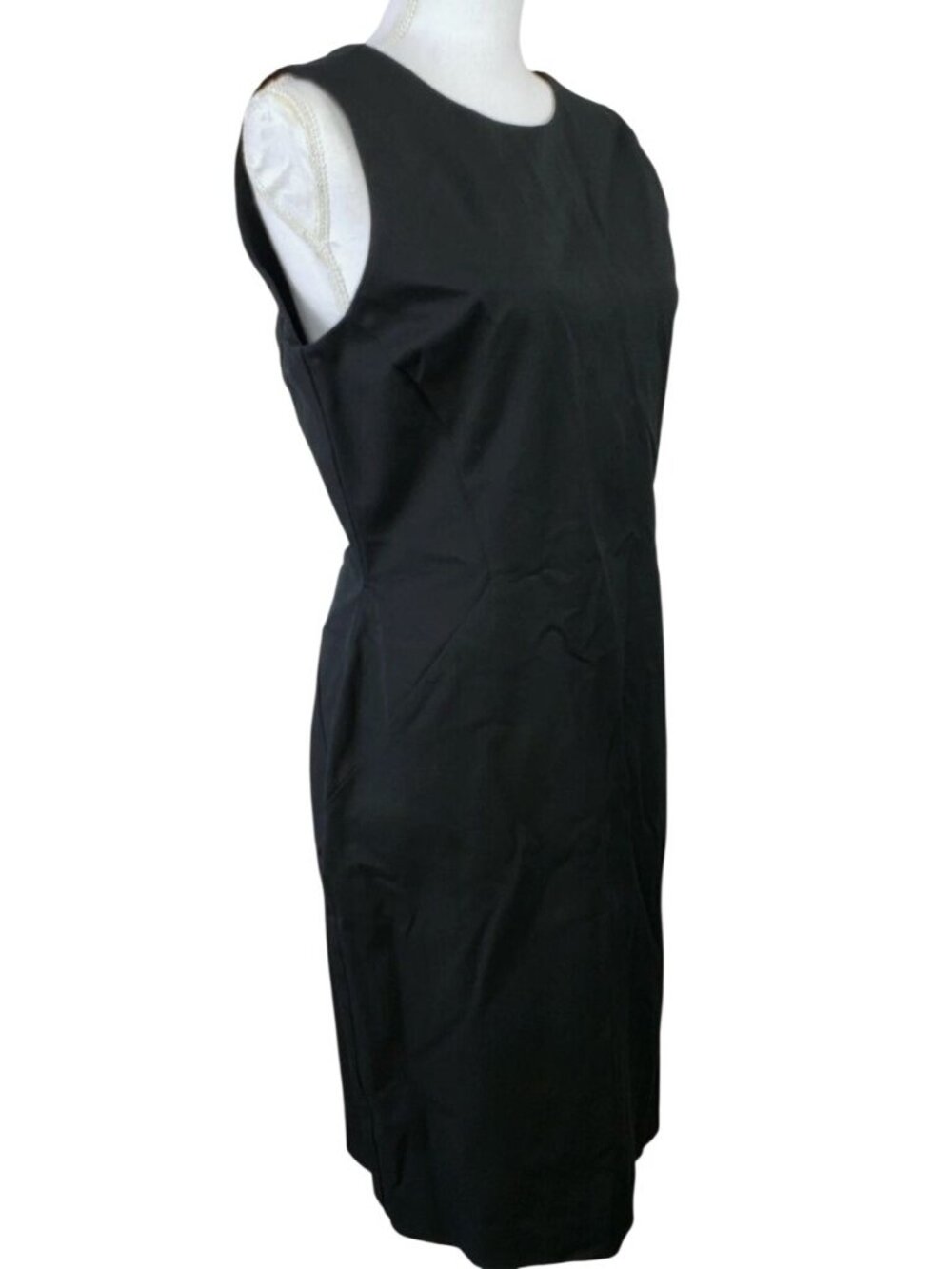 Banana Republic Factory Kivanch Sheath Dress Black Sleeveless Size 2 Stretch